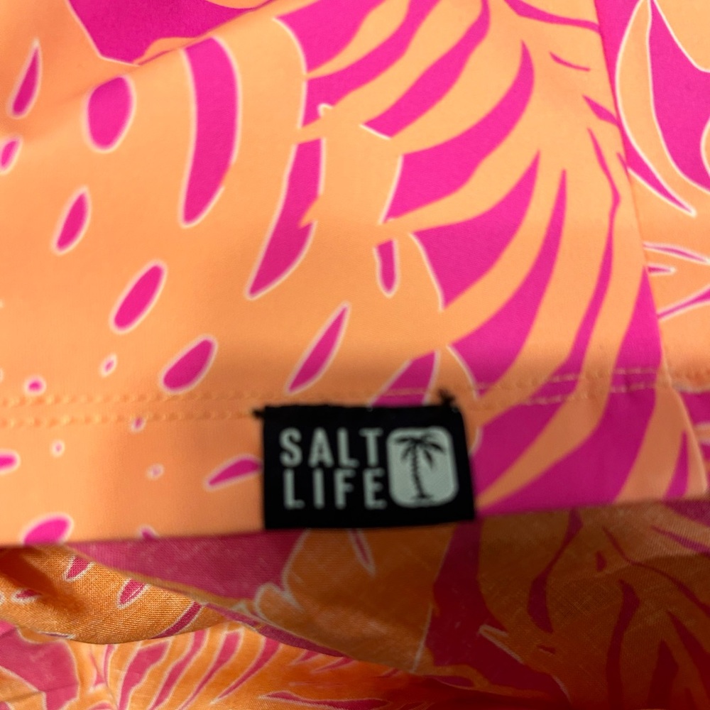 Salt Life 3pc Set Ruana OSFM Dress Small Bathing Suit XS NWT Magen Pink & Coral - Picture 16 of 16